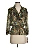 Sunny Leigh 100% Polyester Paisley Green Long Sleeve Blouse Size S - photo 1