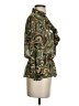 Sunny Leigh 100% Polyester Paisley Green Long Sleeve Blouse Size S - photo 4