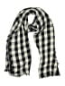 J.Crew Checkered-gingham Black Blue Scarf One size - photo 1