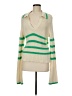 Central Park West Stripes Green Pullover Sweater Size M - photo 1