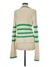 Central Park West Stripes Green Pullover Sweater Size M - photo 2