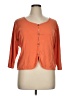 Assorted Brands 100% Cotton Orange Cardigan Size XL - photo 1