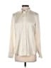 J.Crew 100% Polyester Metallic Ivory Long Sleeve Blouse Size 4 - photo 1