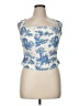 Miaou Blue Sleeveless Blouse Size 1X - photo 1
