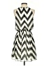 Guess 100% Polyester Chevron-herringbone Gray Casual Dress Size 2 - photo 2
