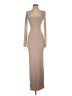 Qinsen Tan Casual Dress Size S (estimated) - photo 1