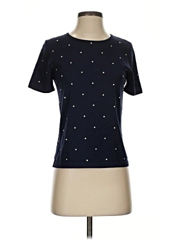 Lauren by Ralph Lauren Short Sleeve Silk Top (view 1)