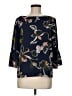 Halogen 100% Polyester Blue 3/4 Sleeve Blouse Size M - photo 1