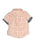 Ben Sherman Checkered-gingham Orange Short Sleeve Button-Down Shirt Size 2T - photo 2