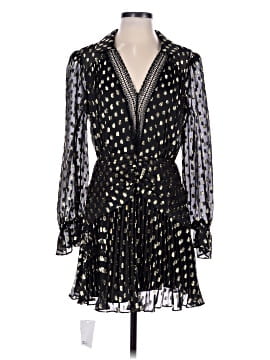 Self-Portrait fil-coupé polka dot mini dress (view 1)