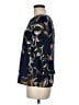 Halogen 100% Polyester Blue 3/4 Sleeve Blouse Size M - photo 5