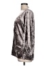 Lane Bryant Metallic Silver 3/4 Sleeve Blouse Size 10 - 12 Plus - photo 5