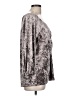 Lane Bryant Metallic Silver 3/4 Sleeve Blouse Size 10 - 12 Plus - photo 4