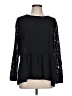 Ann Taylor LOFT 100% Polyester Black Long Sleeve Blouse Size L - photo 1