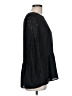 Ann Taylor LOFT 100% Polyester Black Long Sleeve Blouse Size L - photo 4