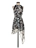 Bershka Print Silver Cocktail Dress Size S - photo 1