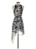 Bershka Print Silver Cocktail Dress Size S - photo 2
