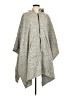 Le Moda 100% Polyester Gray Poncho One size (estimated) - photo 1