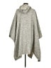 Le Moda 100% Polyester Gray Poncho One size (estimated) - photo 2