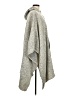 Le Moda 100% Polyester Gray Poncho One size (estimated) - photo 4