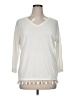 Talbots 100% Cotton White Pullover Sweater Size XL - photo 1