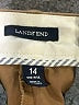 Lands' End Solid Tan Khaki Shorts Size 14 - photo 3
