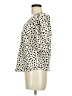 MELLODAY Animal Print Ivory Short Sleeve Blouse Size M - photo 5