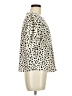 MELLODAY Animal Print Ivory Short Sleeve Blouse Size M - photo 4