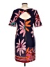 Gabby Skye Tropical Blue Casual Dress Size 10 - photo 2