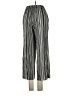 Topshop 100% Polyester Stripes Silver Casual Pants Size 2 - photo 2