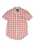 Chaps Checkered-gingham Red Short Sleeve Button-Down Shirt Size 7 - photo 1