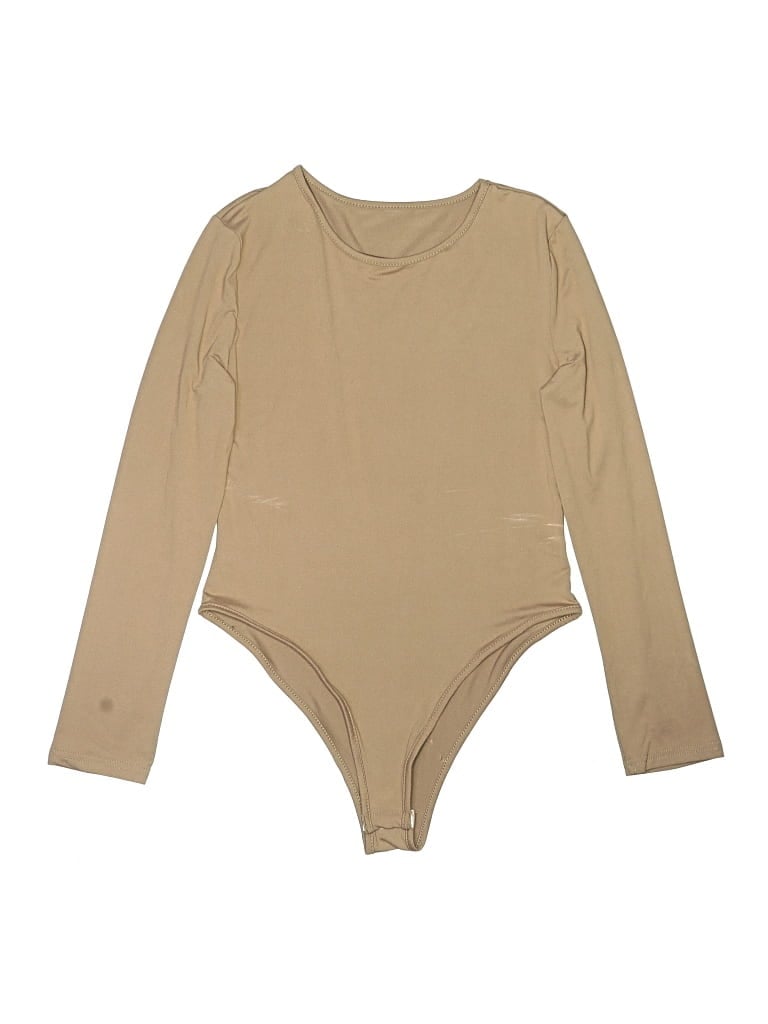 Pre-owned Unbranded Bodysuit In Tan