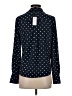 Vero Moda 100% Polyester Polka Dots Black Blue Long Sleeve Blouse Size S - photo 2
