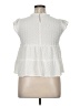 Sim & Sam 100% Rayon Ivory Sleeveless Blouse Size XL - photo 2