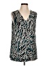 Classiques Entier 100% Polyester Teal Sleeveless Blouse Size L - photo 1