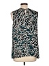 Classiques Entier 100% Polyester Teal Sleeveless Blouse Size L - photo 2