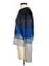 Autumn Cashmere 100% Cashmere Color Block Blue Cashmere Pullover Sweater Size S - photo 5