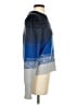 Autumn Cashmere 100% Cashmere Color Block Blue Cashmere Pullover Sweater Size S - photo 4