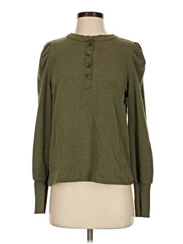 Ann Taylor LOFT Long Sleeve Henley (view 1)
