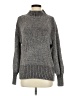 Cynthia Rowley TJX 100% Polyester Metallic Gray Turtleneck Sweater Size S - photo 1