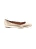 J.Crew Metallic Gold Tan Flats Size 8 1/2 - photo 1