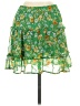 Sienna Sky 100% Polyester Paisley Green Casual Skirt Size S - photo 2