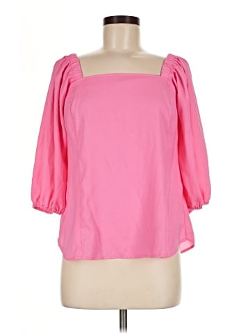 Scoop 3/4 Sleeve Blouse (view 1)