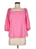 Scoop 100% Polyester Pink 3/4 Sleeve Blouse Size M - photo 1