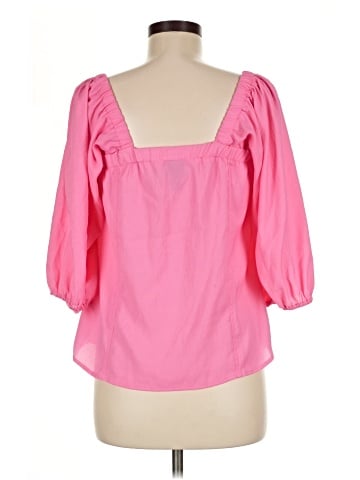Scoop 3/4 Sleeve Blouse (view 2)