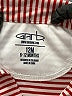 Garb 100% Polyester Stripes Red Short Sleeve Onesie Size 6-12 mo - photo 3