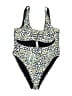 Assorted Brands Print Green Gold One Piece Swimsuit Size 10 - photo 1