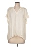 Old Navy Ivory Short Sleeve Blouse Size L - photo 1