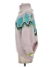 Maeve Chevron-herringbone Pink Turtleneck Sweater Size S - photo 5