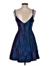 B. Darlin 100% Polyester Metallic Blue Cocktail Dress Size 5 - 6 - photo 2